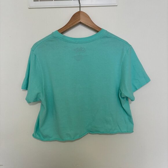 Hot Topic Kirby Not Today Teal Cropped T-Shirt - Picture 5 of 5